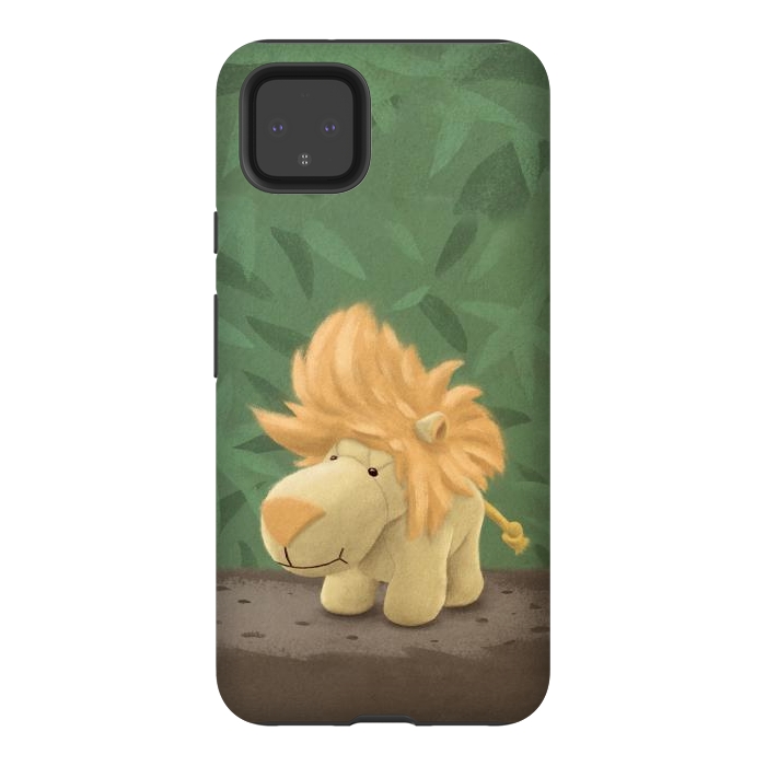 Pixel 4XL StrongFit Cute lion by Laura Nagel