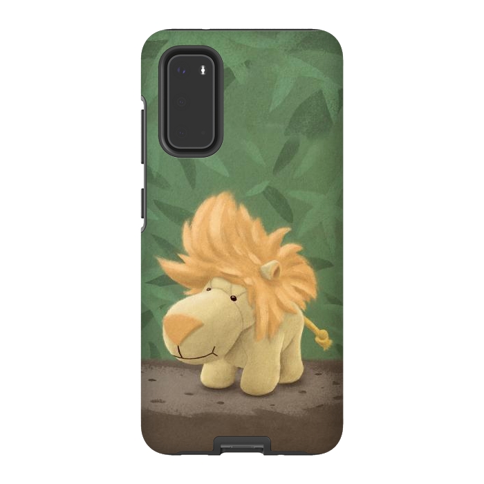 Galaxy S20 StrongFit Cute lion by Laura Nagel