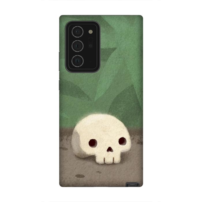 Galaxy Note 20 Ultra StrongFit Jungle skull by Laura Nagel