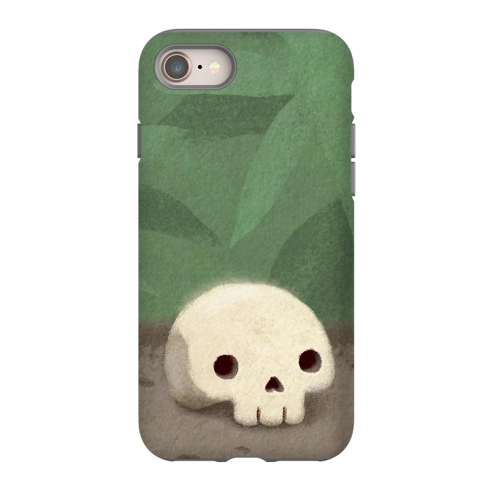 iPhone 8 StrongFit Jungle skull by Laura Nagel