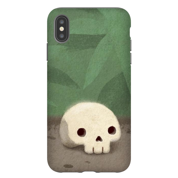 iPhone Xs Max StrongFit Jungle skull by Laura Nagel