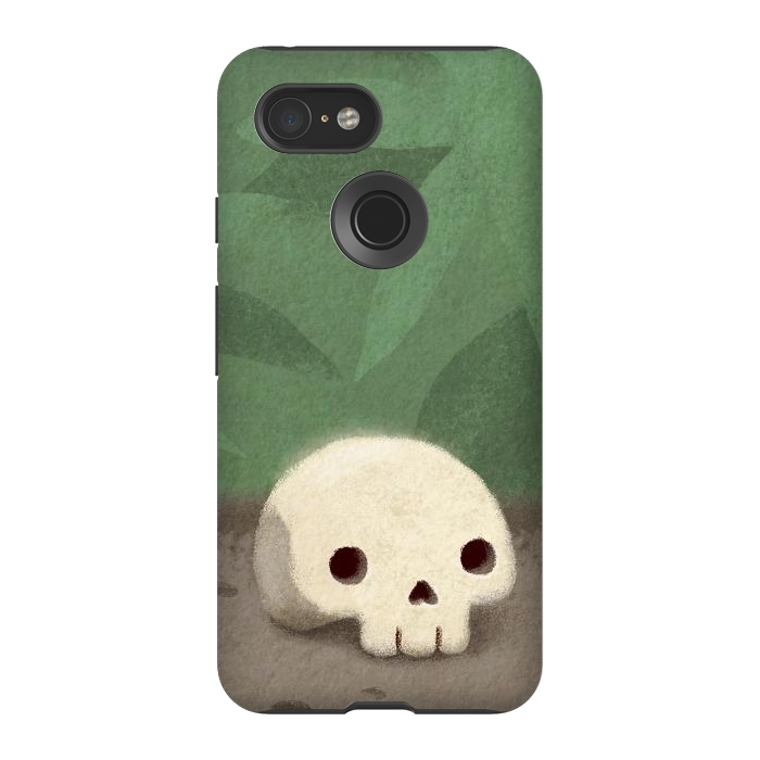 Pixel 3 StrongFit Jungle skull by Laura Nagel