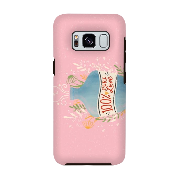 Galaxy S8 StrongFit Love potion. Colorful illustration with bottle of love. by Jelena Obradovic