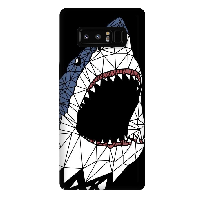 Galaxy Note 8 StrongFit Geometric Shark by Alberto