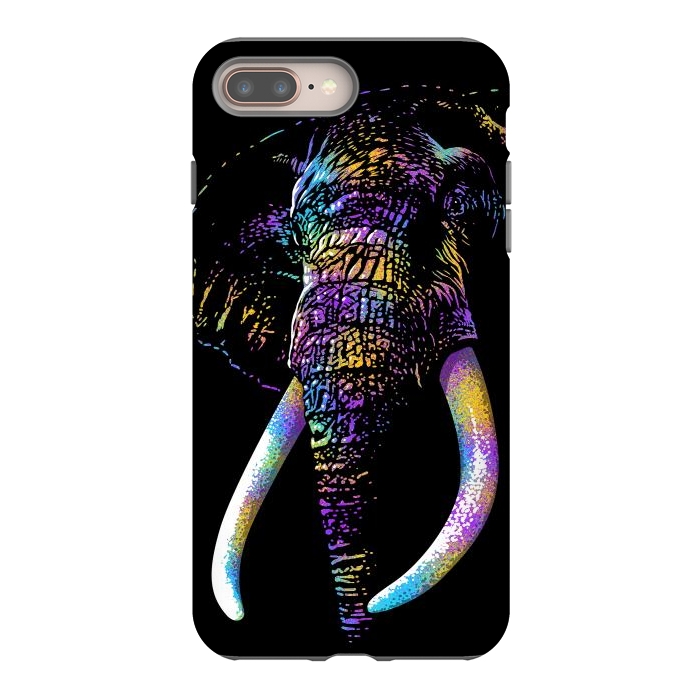 iPhone 7 plus StrongFit Colorful Elephant by Alberto