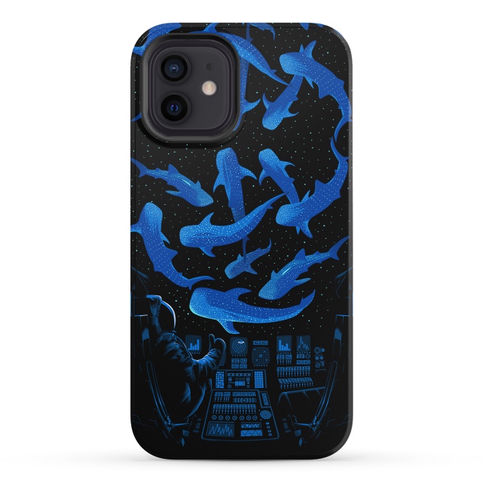 iPhone 12 mini StrongFit Astronaut Killer Whale by Alberto
