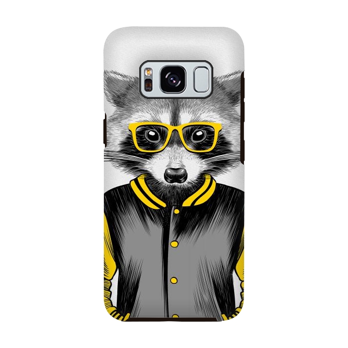 Galaxy S8 StrongFit Raccoon School by Alberto