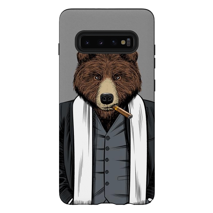 Galaxy S10 plus StrongFit Mafia Grizzly Bear by Alberto