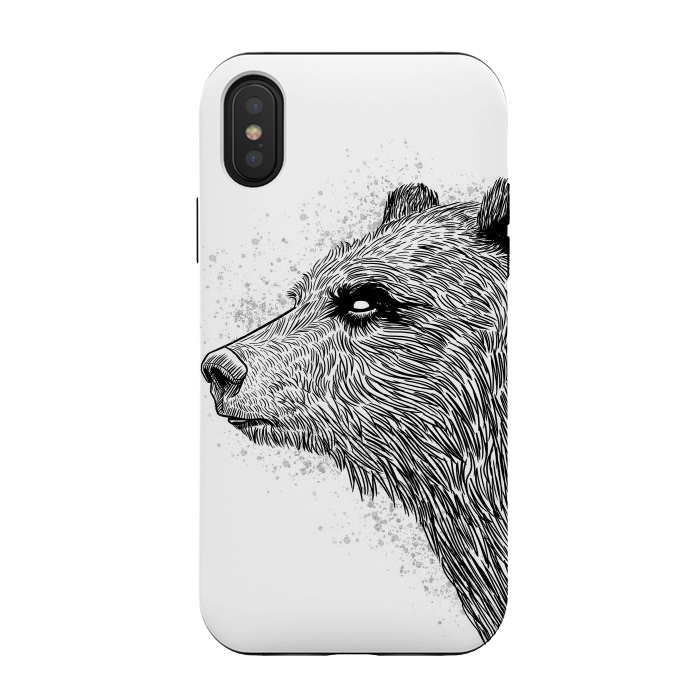 iPhone Xs / X StrongFit Sketch Bear by Alberto