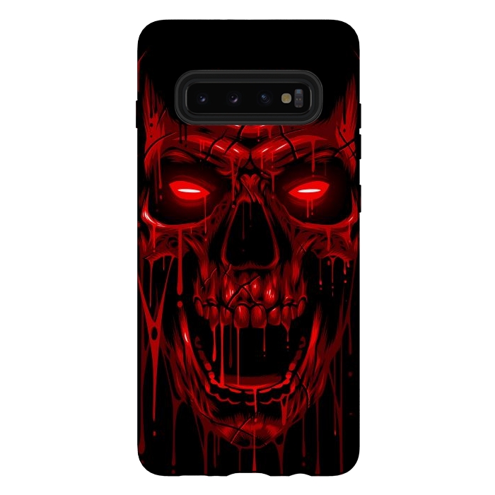 Galaxy S10 plus StrongFit Blood Skull by Alberto