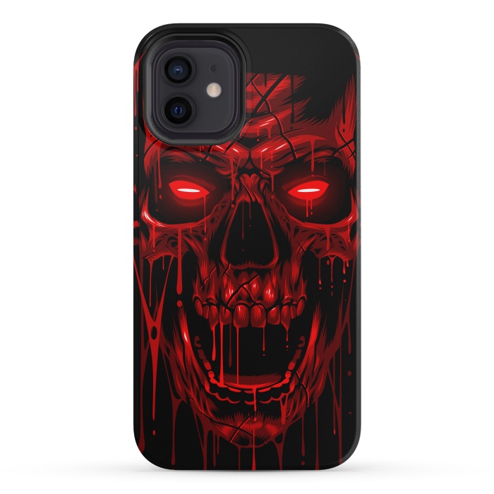 iPhone 12 mini StrongFit Blood Skull by Alberto
