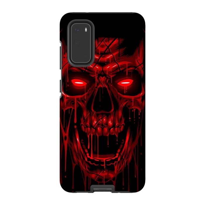 Galaxy S20 StrongFit Blood Skull by Alberto