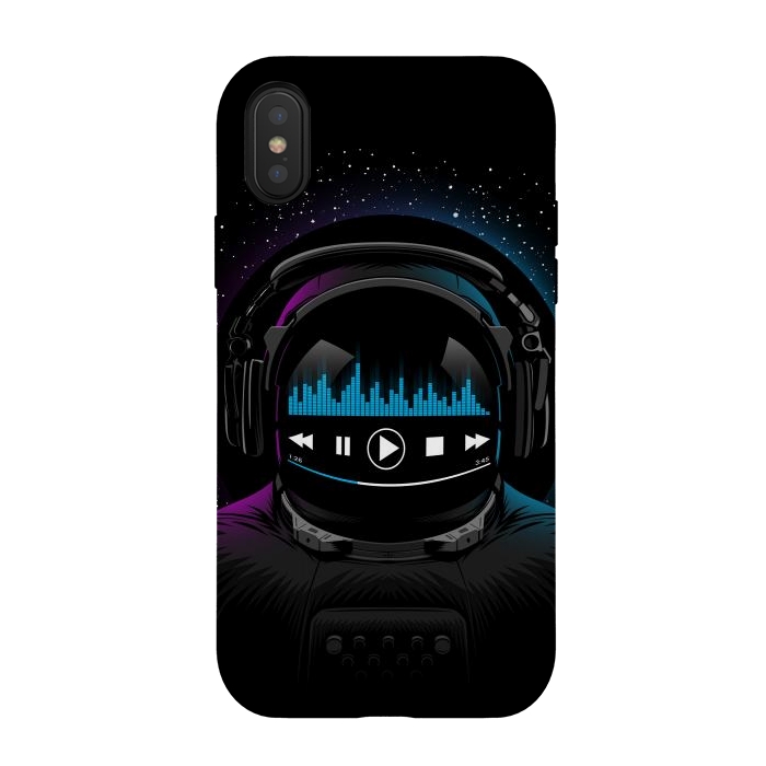 iPhone Xs / X StrongFit Music disco Astronaut by Alberto