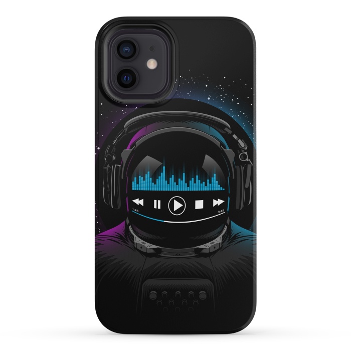 iPhone 12 mini StrongFit Music disco Astronaut by Alberto