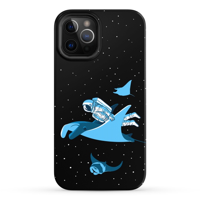 iPhone 12 Pro StrongFit Astronaut blanket fish by Alberto