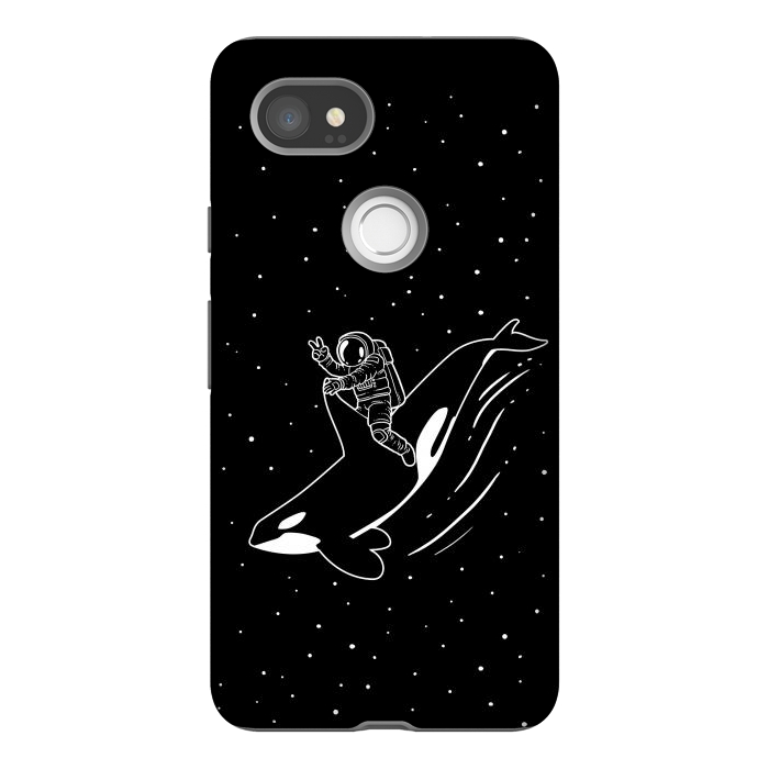 Pixel 2XL StrongFit Killer Whale Astronaut by Alberto
