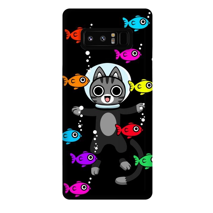 Galaxy Note 8 StrongFit Aquarium Cat by Alberto
