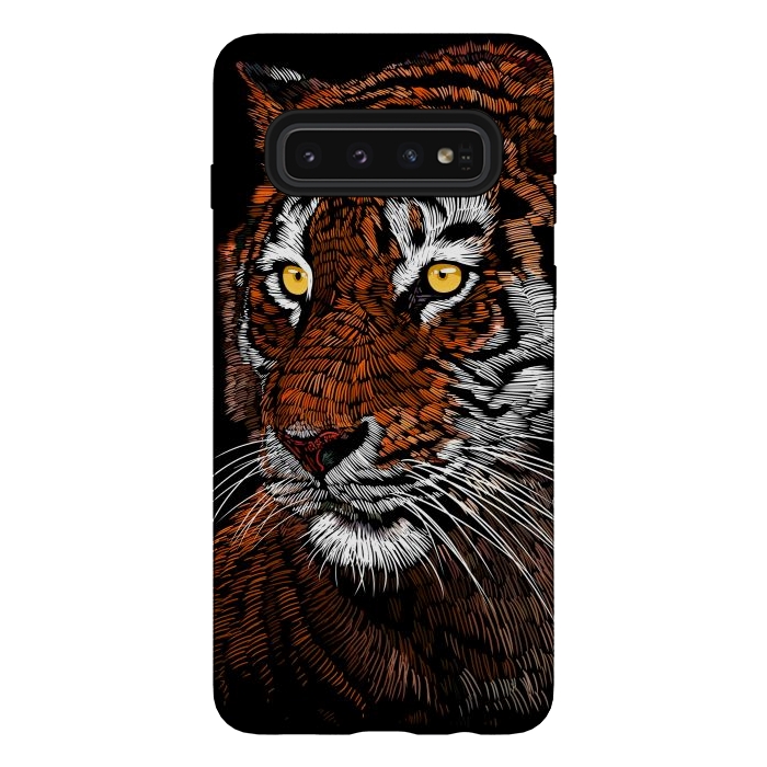 Galaxy S10 StrongFit Realistic Tiger by Alberto