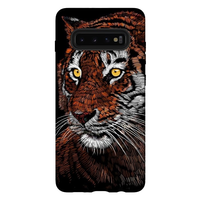 Galaxy S10 plus StrongFit Realistic Tiger by Alberto