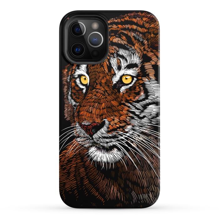 iPhone 12 Pro StrongFit Realistic Tiger by Alberto