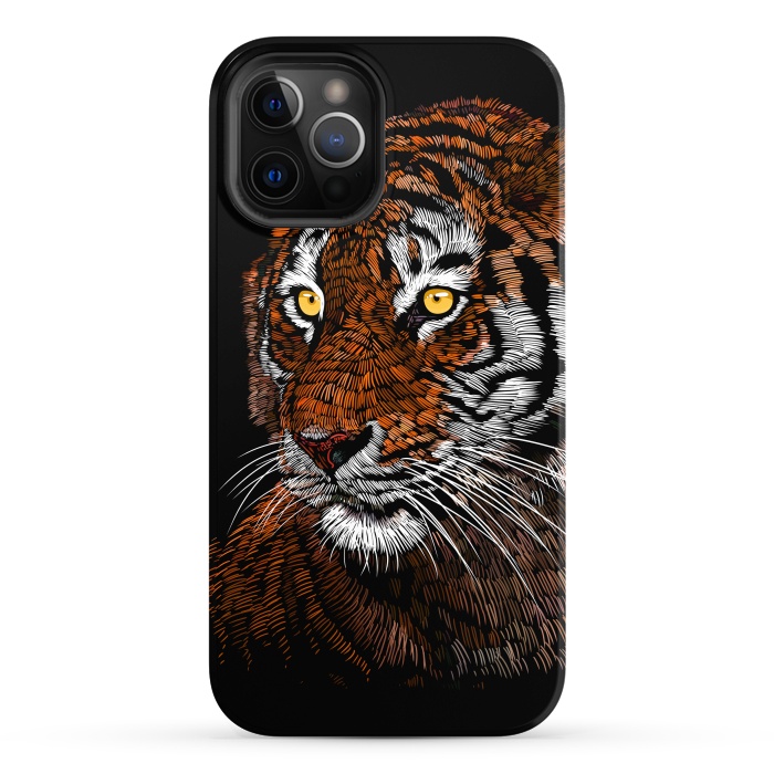 iPhone 12 Pro Max StrongFit Realistic Tiger by Alberto