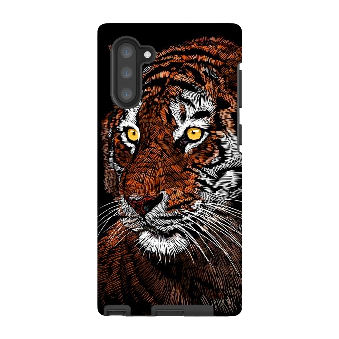 Galaxy Note 10 StrongFit Realistic Tiger by Alberto
