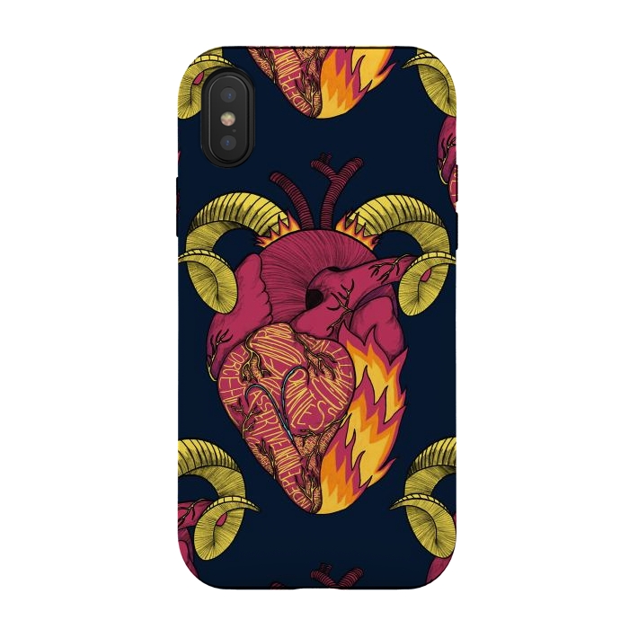 iPhone Xs / X StrongFit Aries Heart by Ranggasme