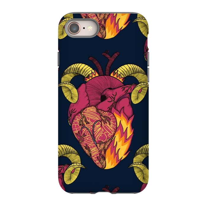 iPhone 8 StrongFit Aries Heart by Ranggasme
