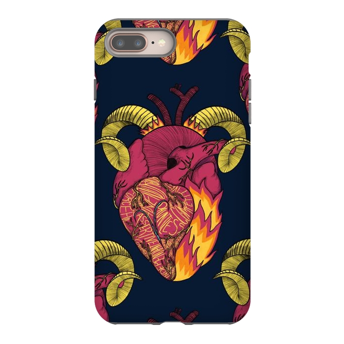 iPhone 8 plus StrongFit Aries Heart by Ranggasme