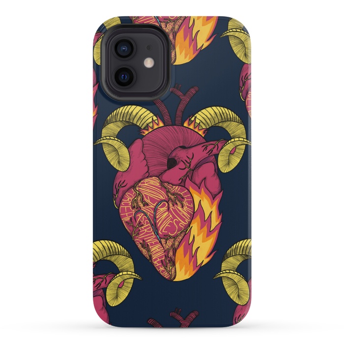 iPhone 12 mini StrongFit Aries Heart by Ranggasme