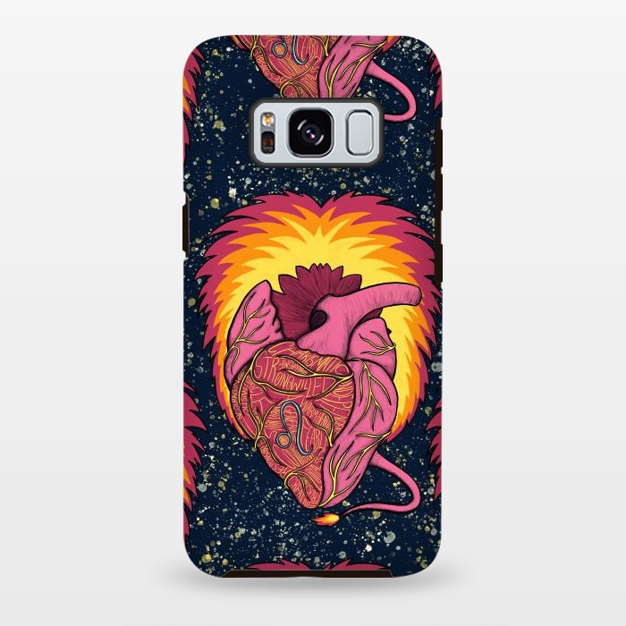 Galaxy S8 plus StrongFit Leo Heart by Ranggasme