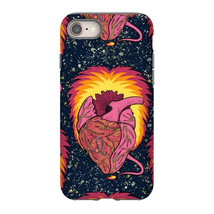 iPhone 8 StrongFit Leo Heart by Ranggasme