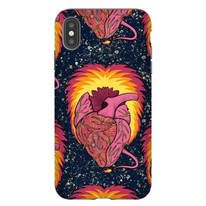 iPhone Xs Max StrongFit Leo Heart by Ranggasme
