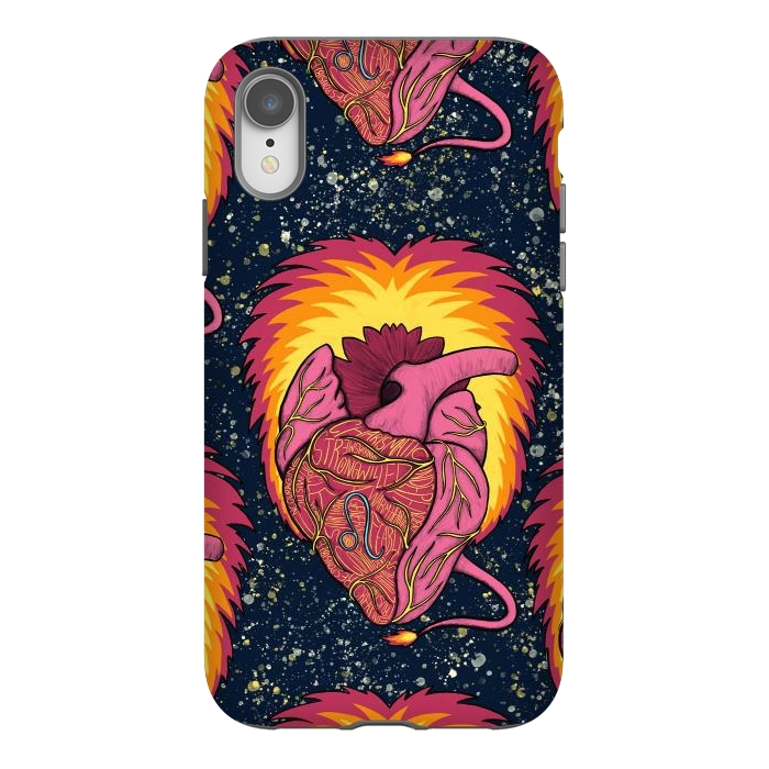 iPhone Xr StrongFit Leo Heart by Ranggasme