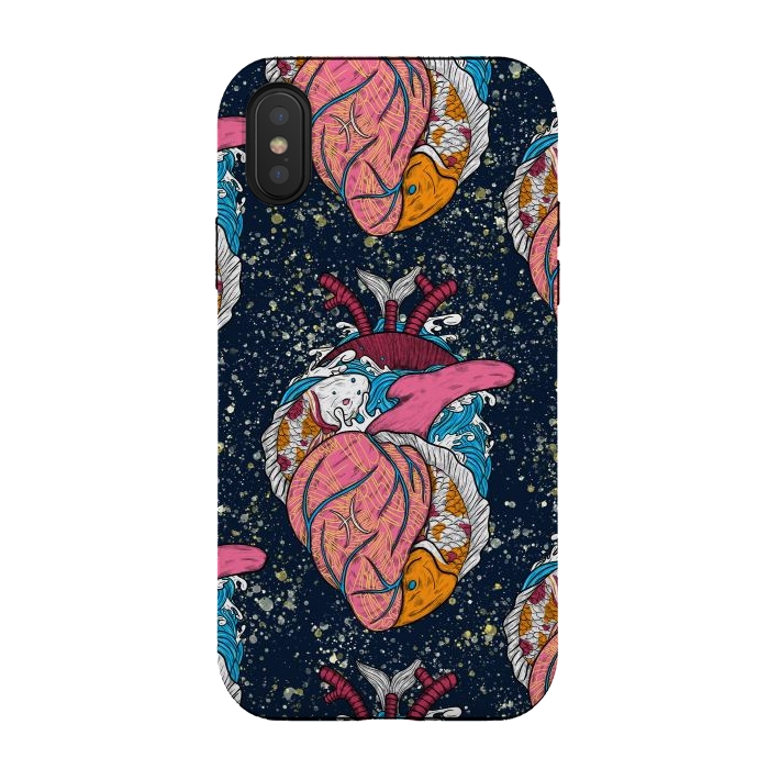 iPhone Xs / X StrongFit Pisces Heart by Ranggasme