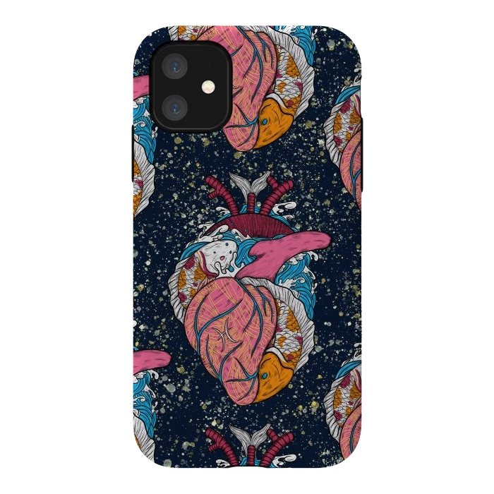 iPhone 11 StrongFit Pisces Heart by Ranggasme