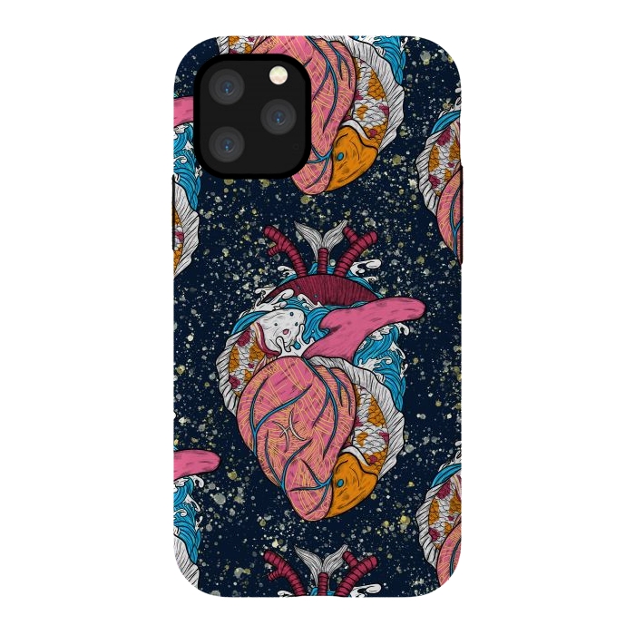 iPhone 11 Pro StrongFit Pisces Heart by Ranggasme