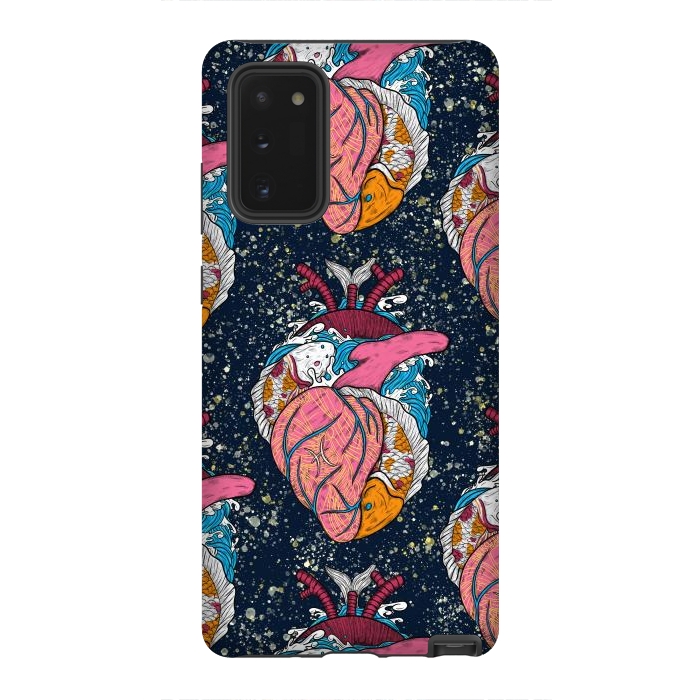 Galaxy Note 20 StrongFit Pisces Heart by Ranggasme
