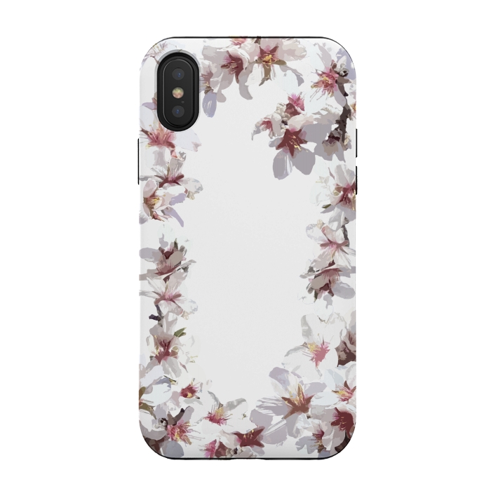 iPhone Xs / X StrongFit Sweet cherry blossom flowers by Julia Grifol