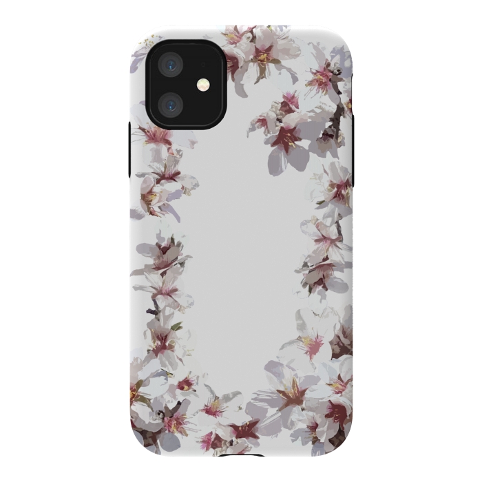iPhone 11 StrongFit Sweet cherry blossom flowers by Julia Grifol