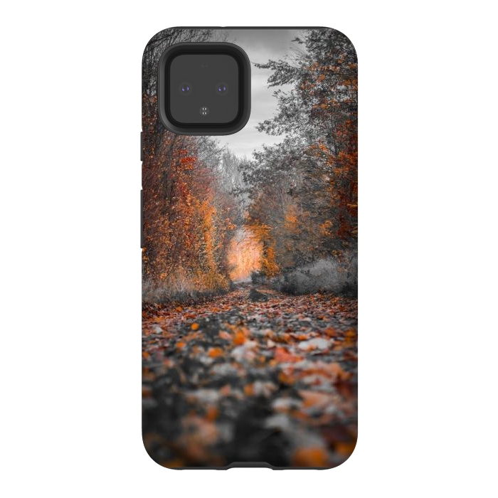 Pixel 4 StrongFit Fall trees  by Winston