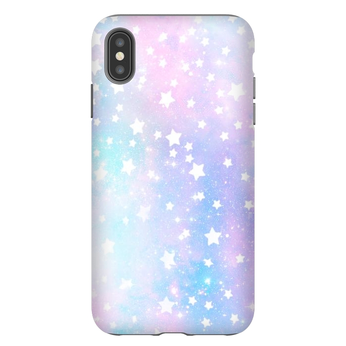 iPhone Xs Max StrongFit Rainbow galaxy and stars by Oana 