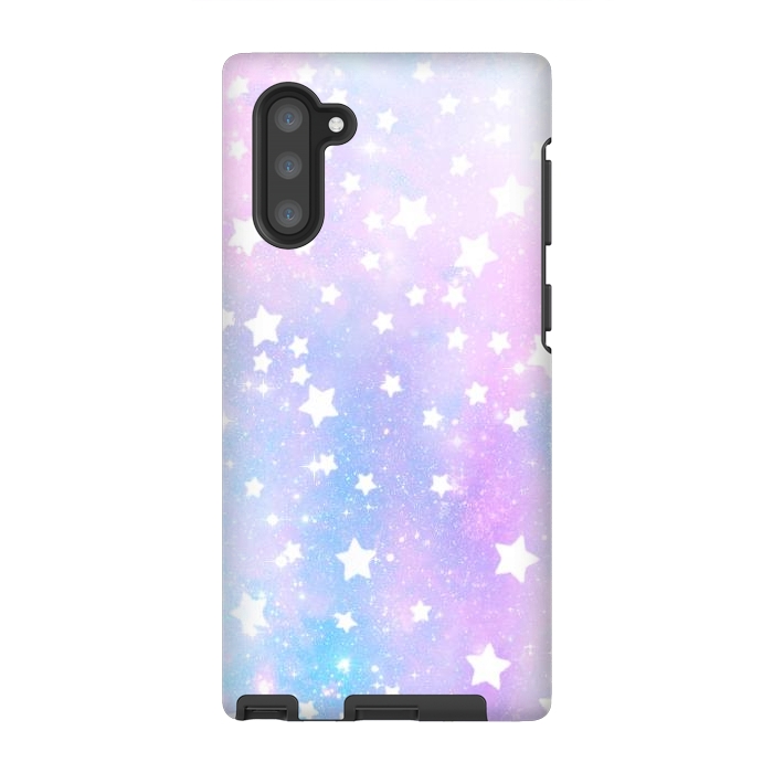 Galaxy Note 10 StrongFit Rainbow galaxy and stars by Oana 