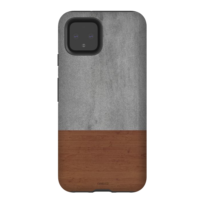 Pixel 4 StrongFit Concrete-Touch of a Wood by ''CVogiatzi.
