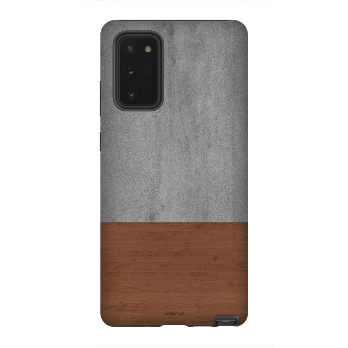 Galaxy Note 20 StrongFit Concrete-Touch of a Wood by ''CVogiatzi.