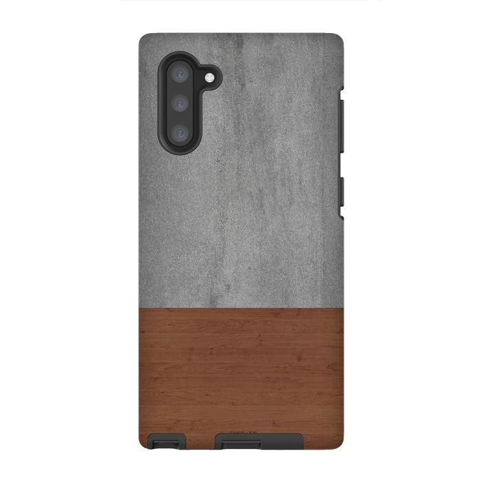 Galaxy Note 10 StrongFit Concrete-Touch of a Wood by ''CVogiatzi.
