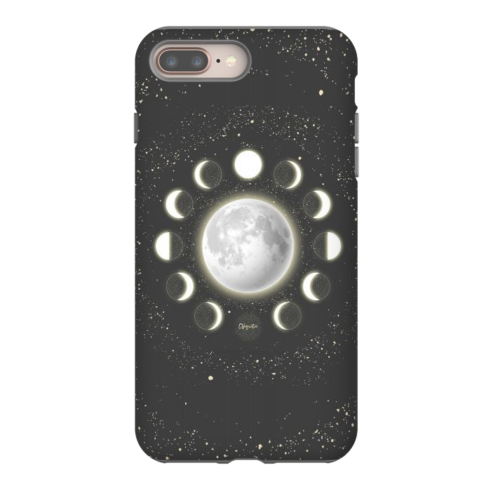 iPhone 8 plus StrongFit Telescope Dreamy Shine-Phases of the Moon by ''CVogiatzi.