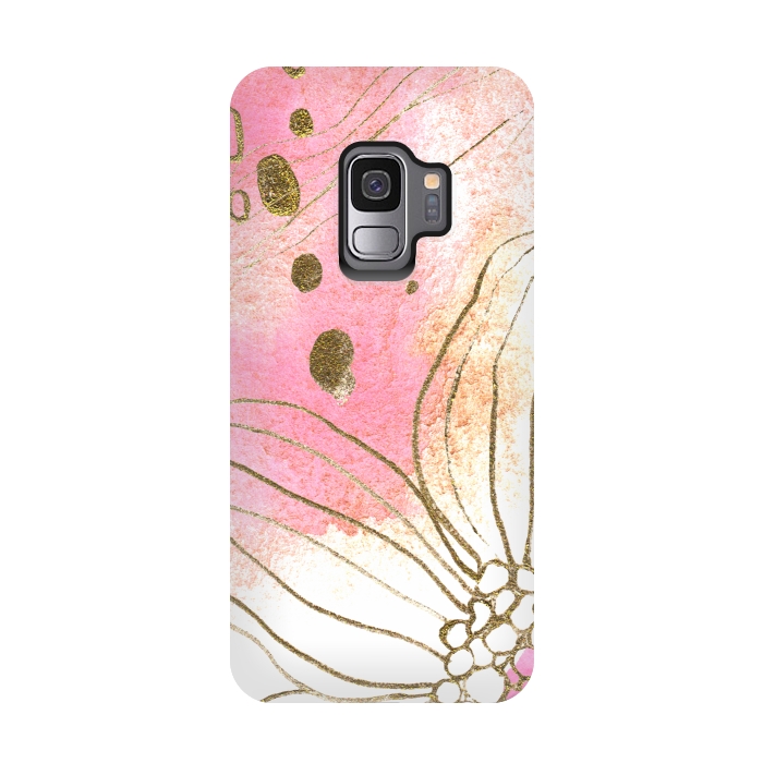 Galaxy S9 StrongFit Pink Dreams by Lena Terzi by Elena Terzi