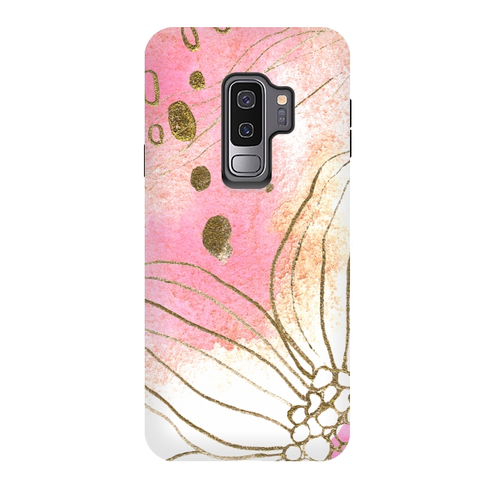 Galaxy S9 plus StrongFit Pink Dreams by Lena Terzi by Elena Terzi