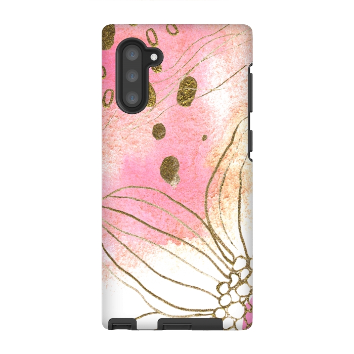 Galaxy Note 10 StrongFit Pink Dreams by Lena Terzi by Elena Terzi